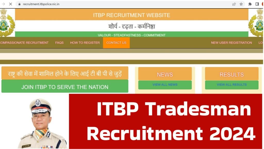 ITBP Tradesman Recruitment 2024